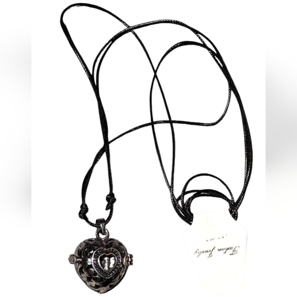 Heart-Shaped Silver Pendant Necklace